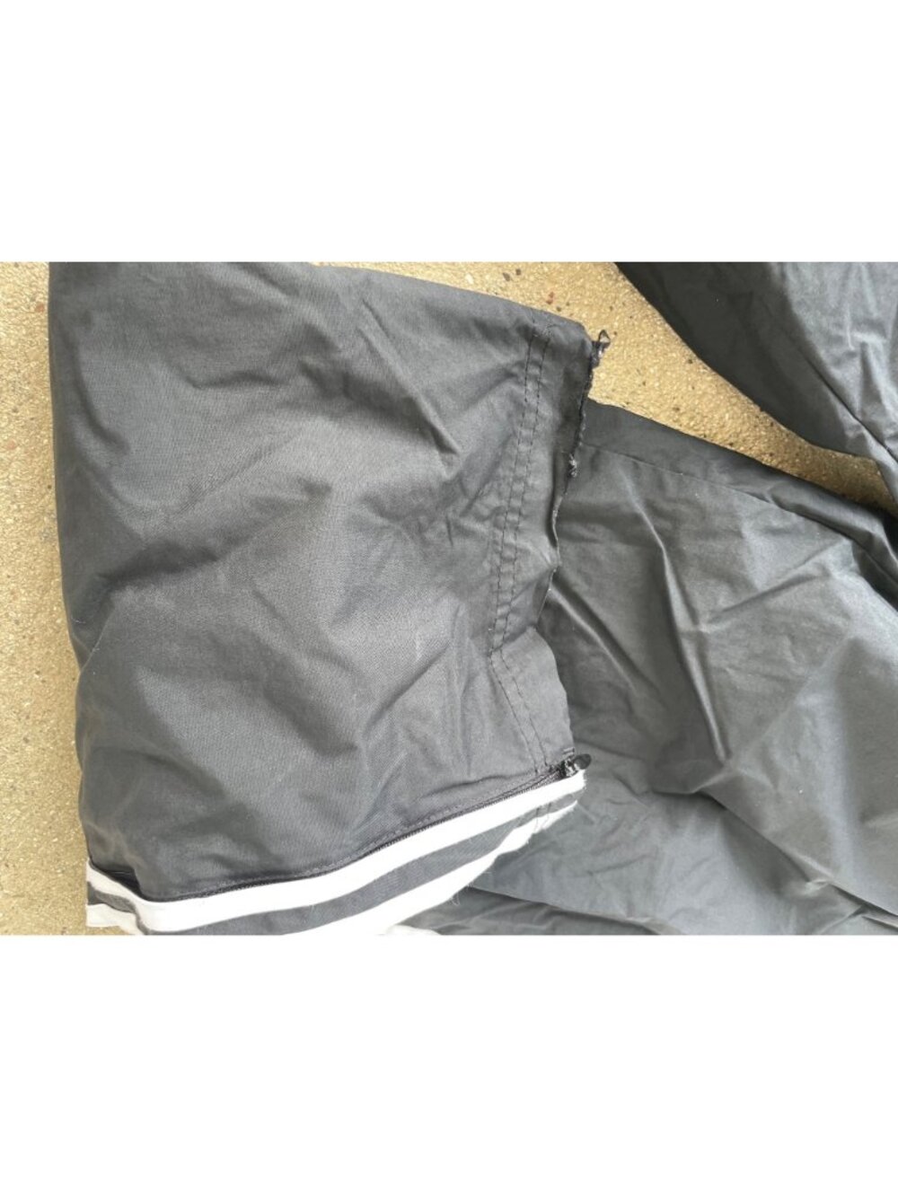 Vintage Y2K Adidas Track Pants Black Mens M Streetwear 3 Stripe 2001 Rave Goth - Picture 8 of 12